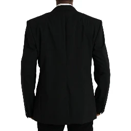 Black SICILIA Single Breasted Coat Blazer