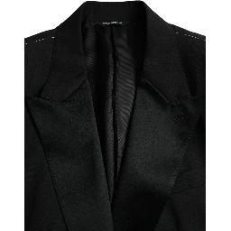 Black SICILIA Single Breasted Coat Blazer