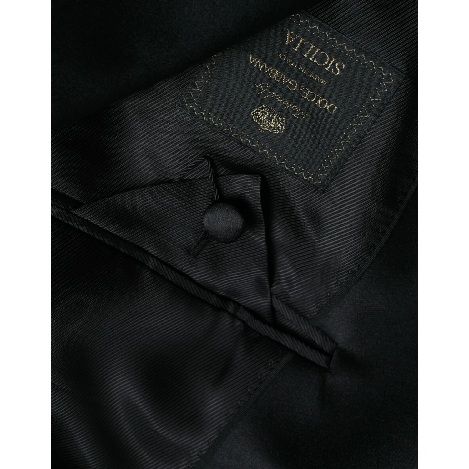Black SICILIA Single Breasted Coat Blazer