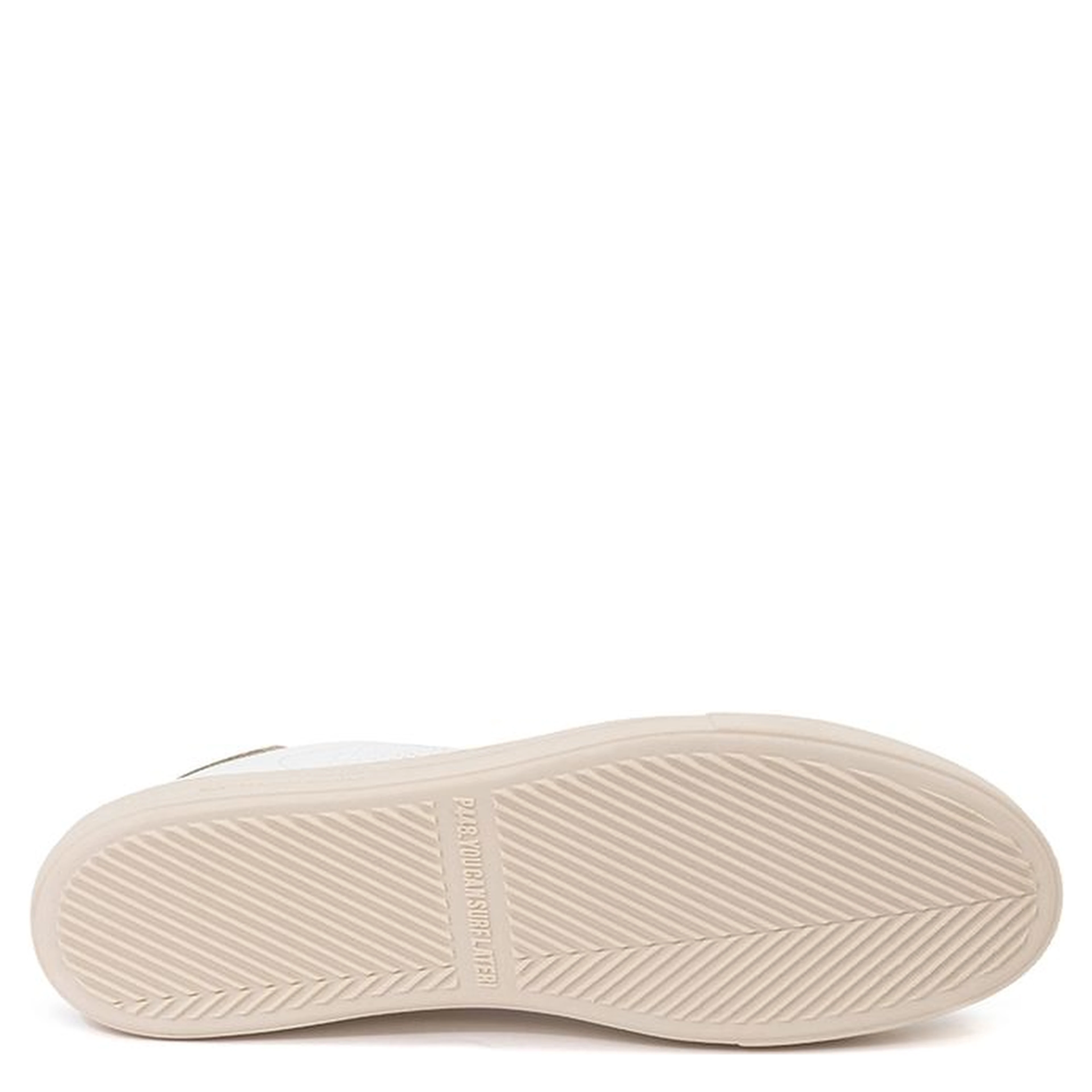 White Leather Low Top Sneakers