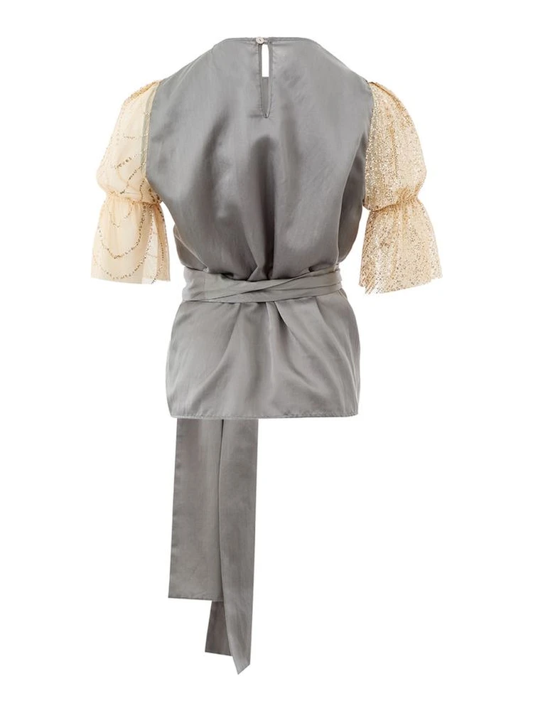 Multicolor Silk Tops & T-Shirt alternative