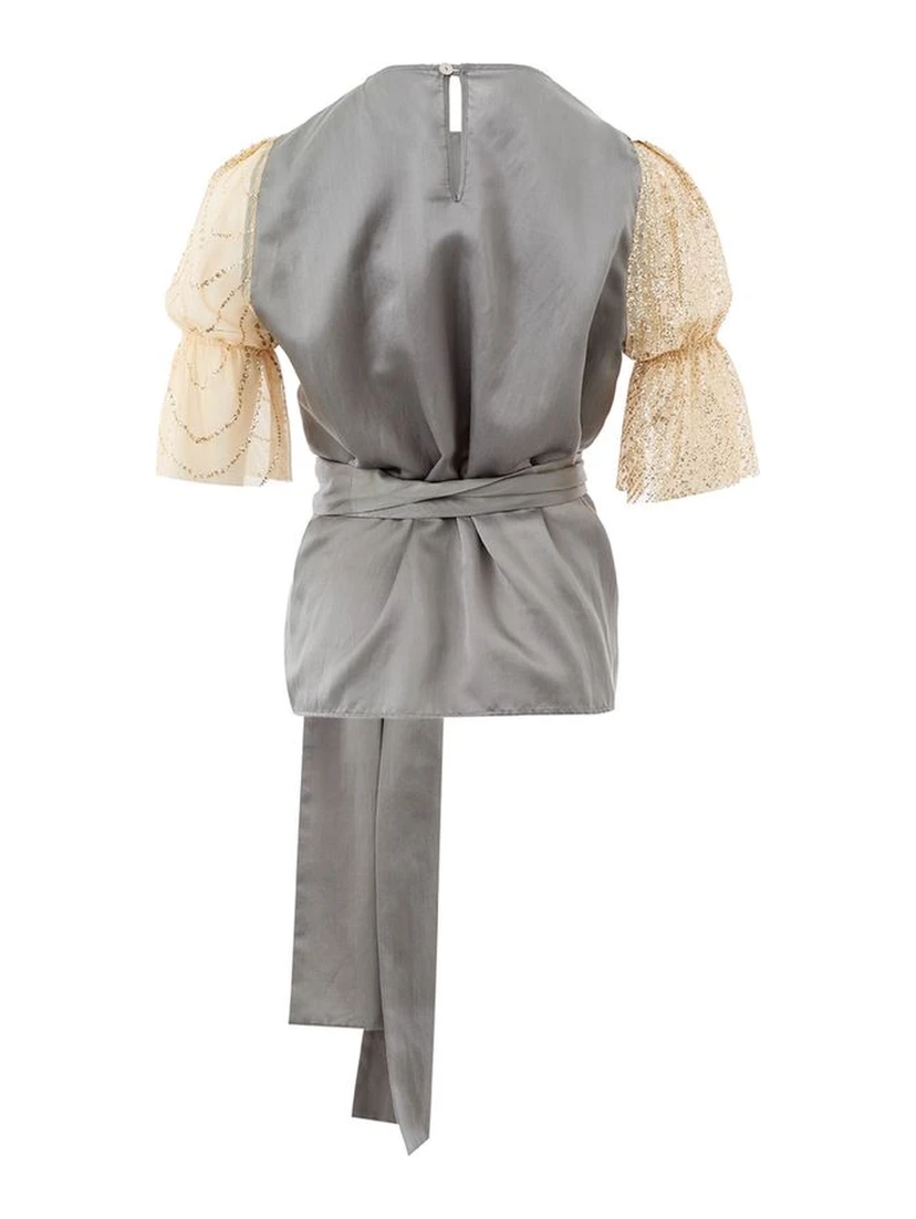 Multicolor Silk Tops & T-Shirt