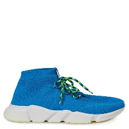 Blue Cotton Athletic Sneakers
