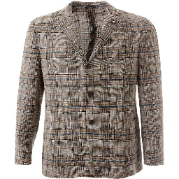 Multicolor Linen Blazer