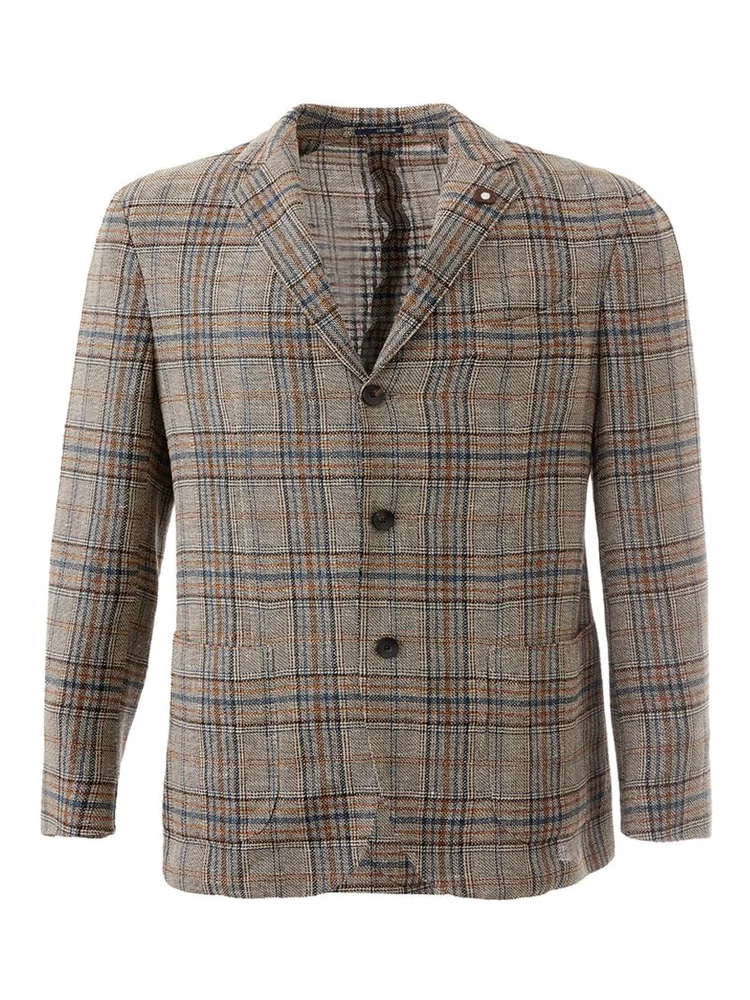 Multicolor Linen Blazer