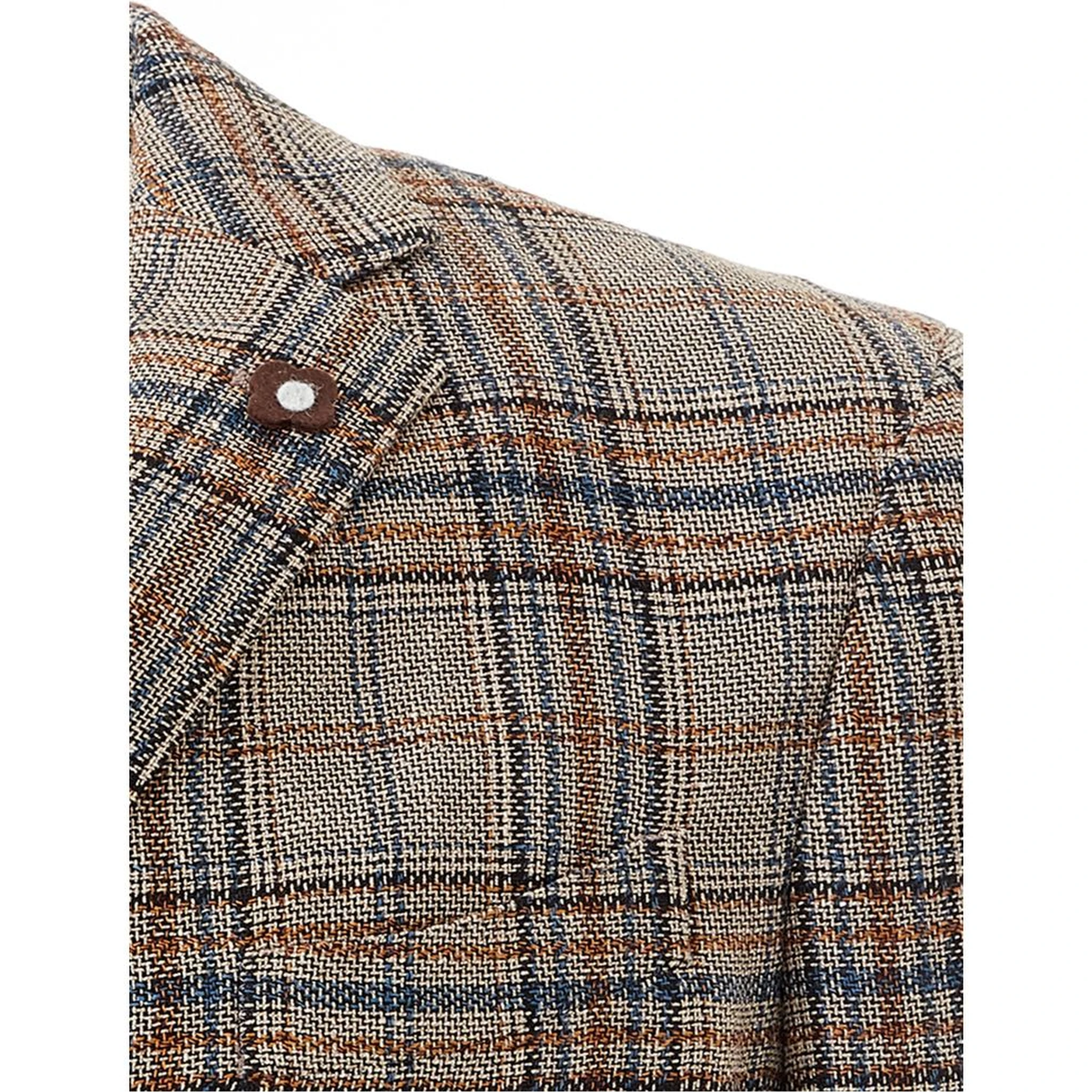 Multicolor Linen Blazer