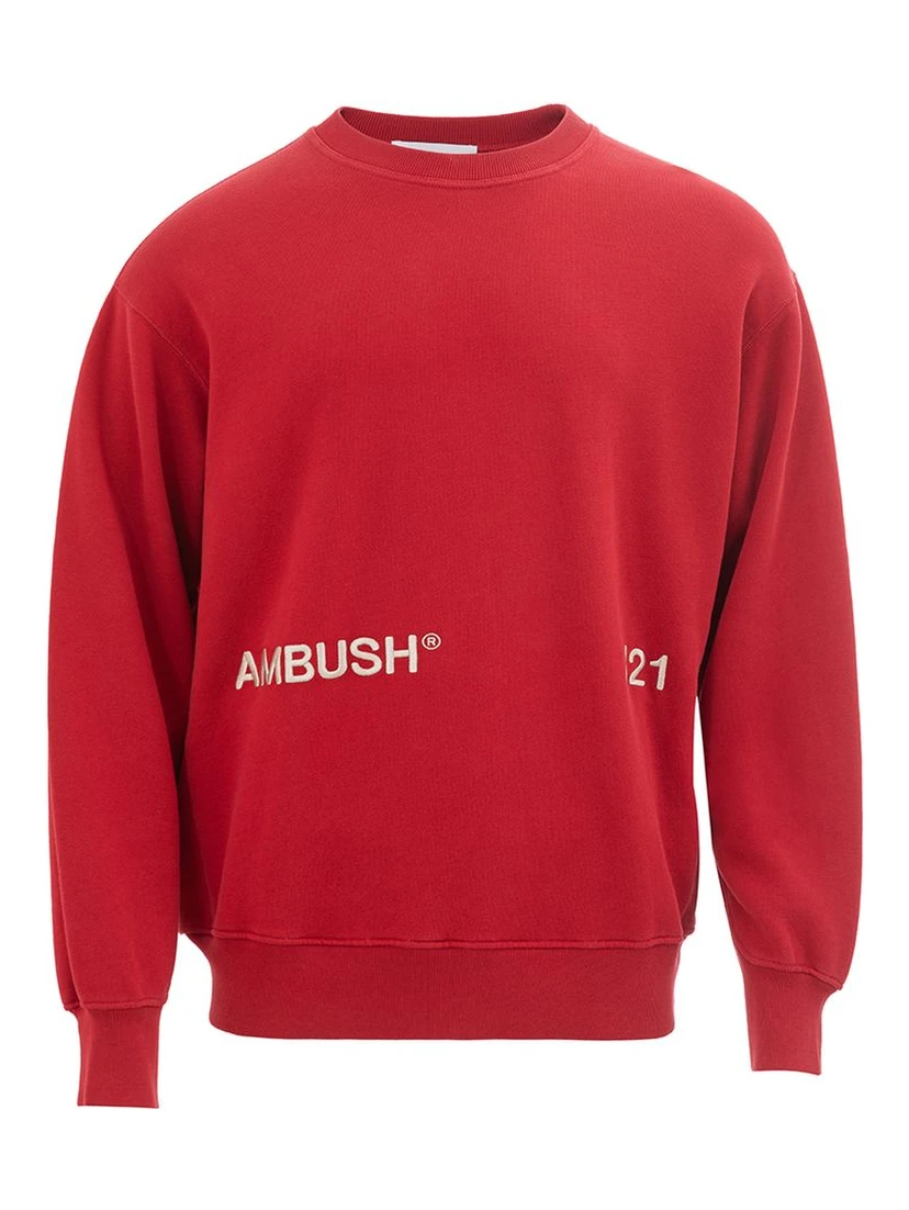 Red Cotton Sweatshirt