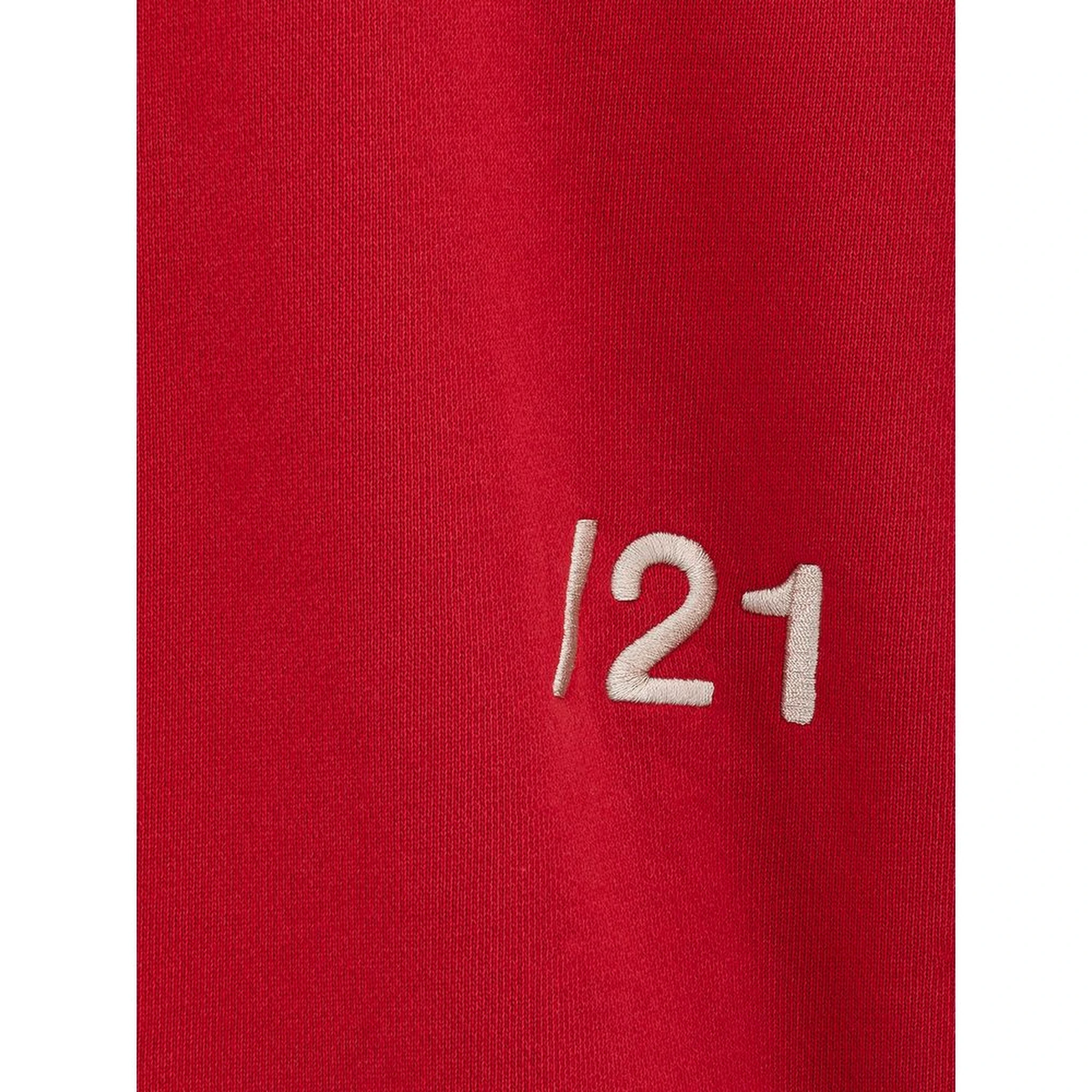 Red Cotton Sweatshirt