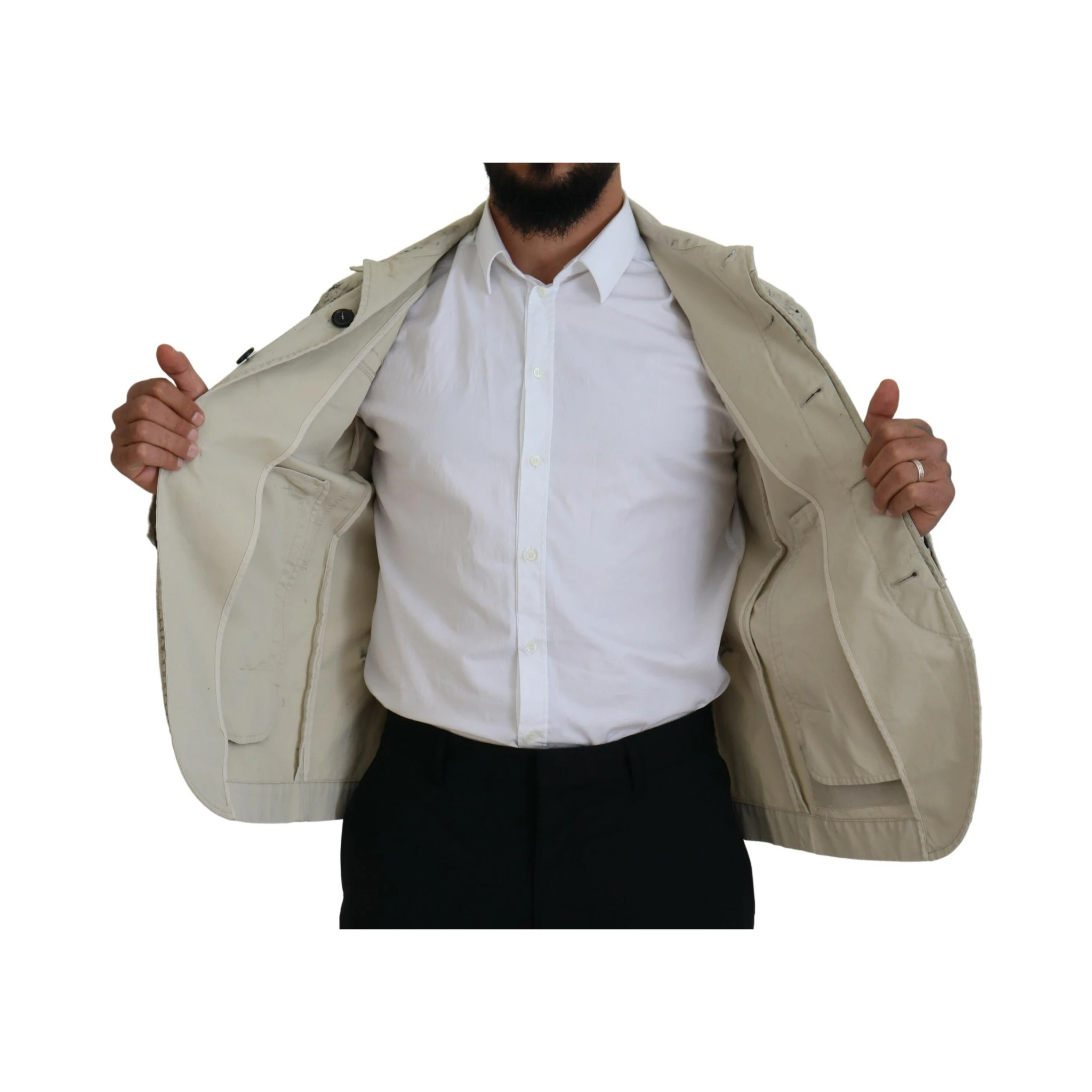 Off White Black Splash Print Casual Denim Jacket