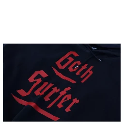 Black Cotton Hooded Printed Men Pullover Sweater