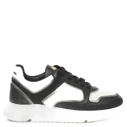 Black And White Cowhide Sneaker