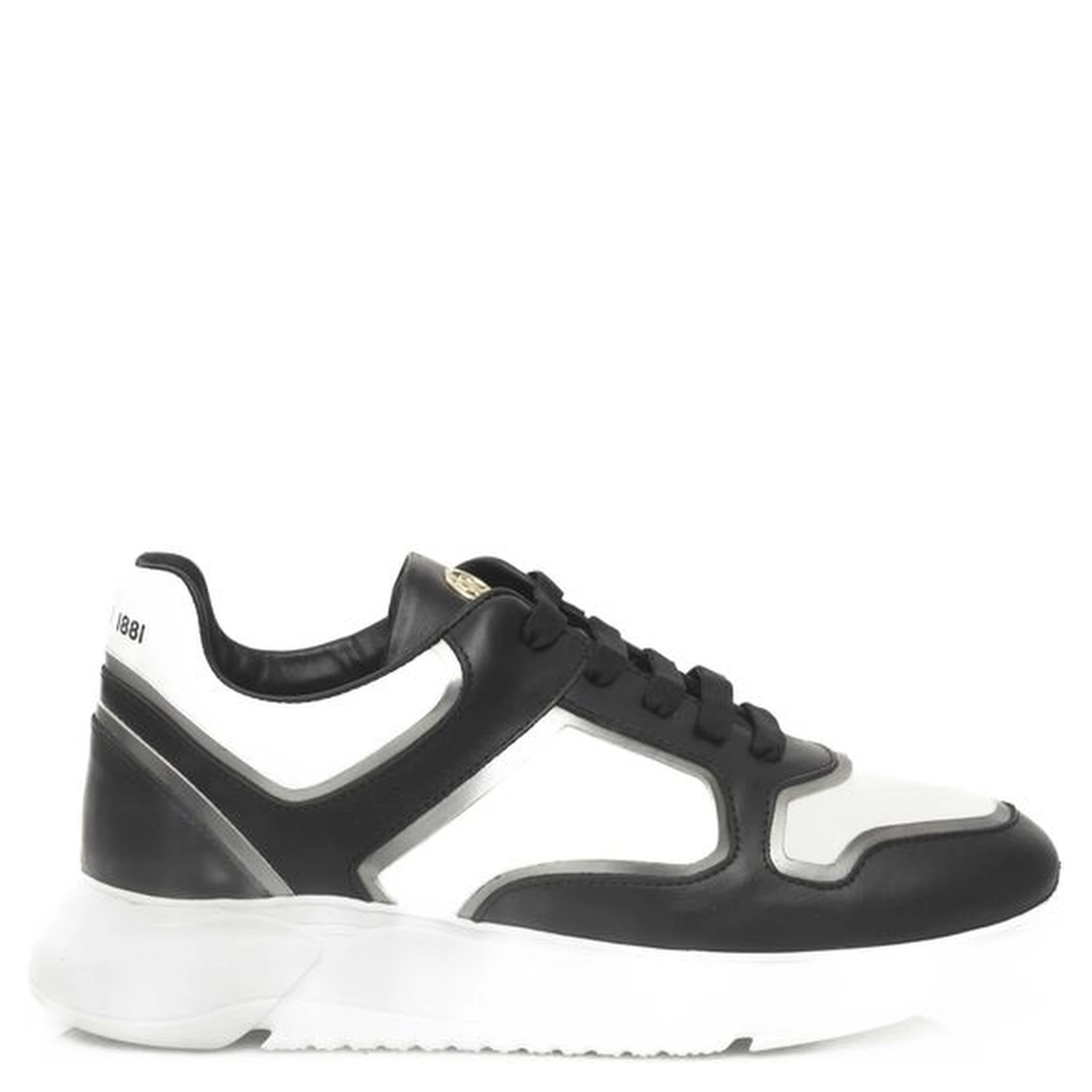 Black And White Cowhide Sneaker