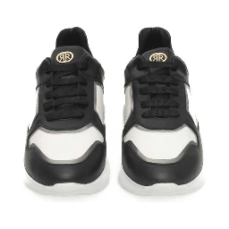 Black And White Cowhide Sneaker