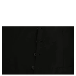 Black Wool Stretch Waistcoat Formal Dress Vest