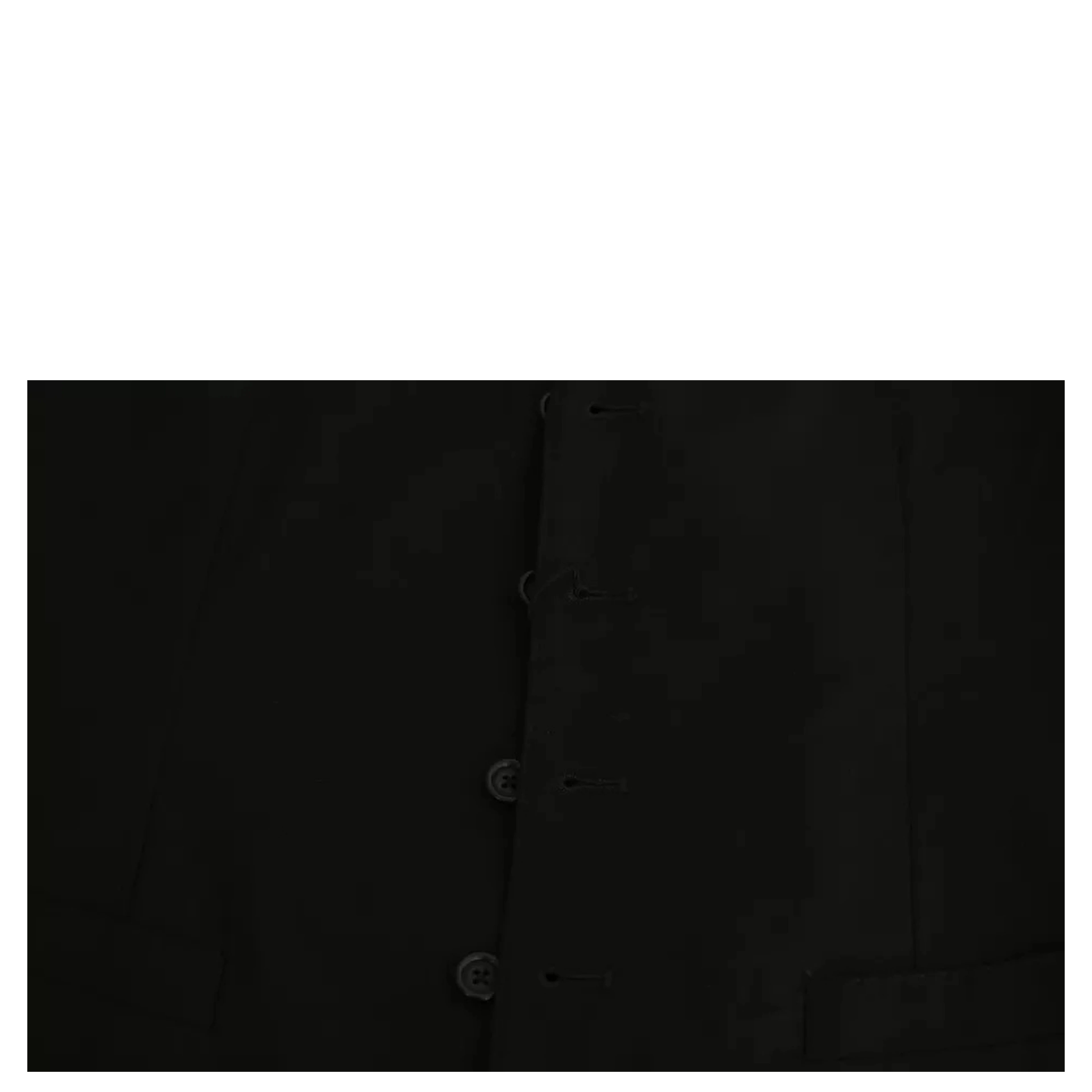 Black Wool Stretch Waistcoat Formal Dress Vest