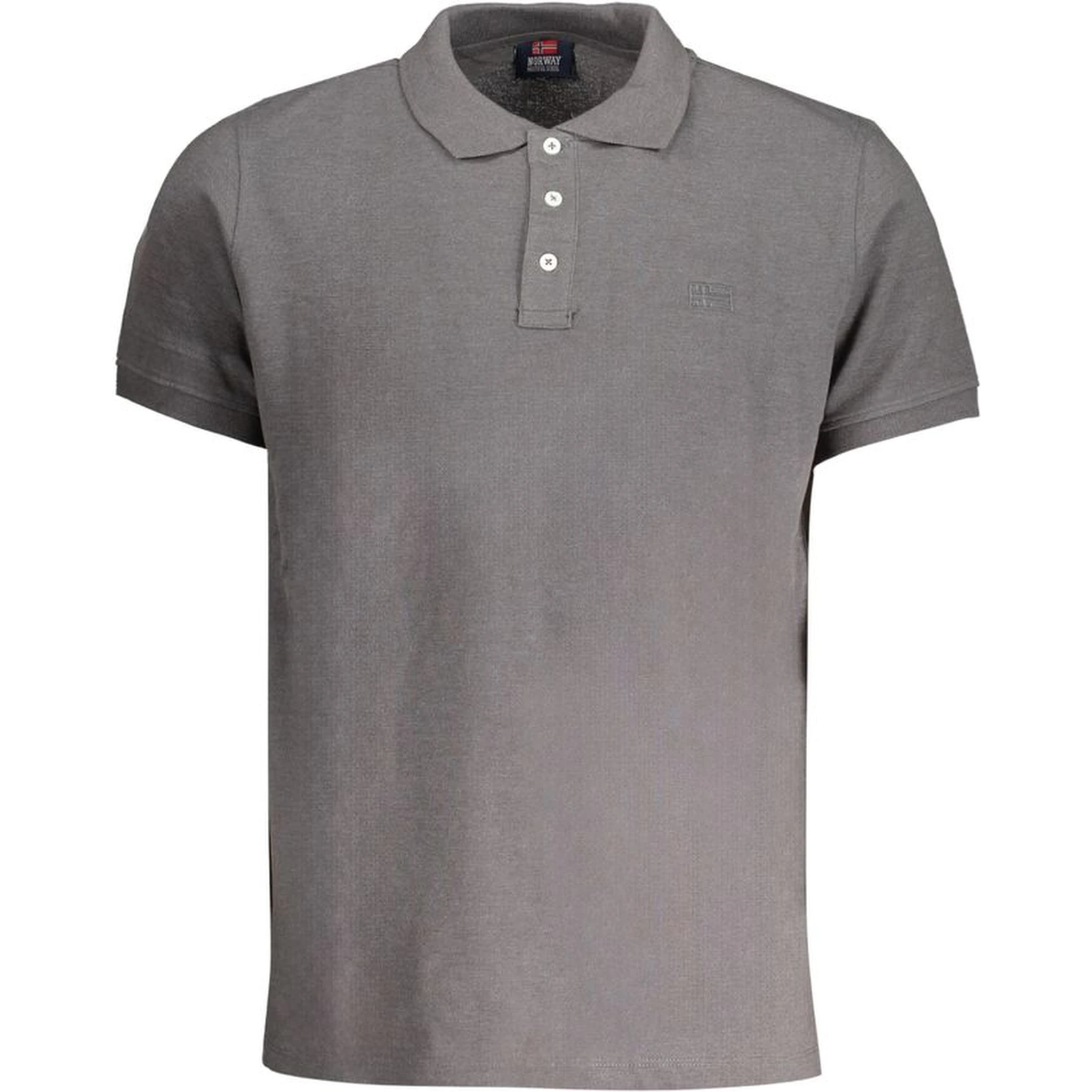 Gray Cotton Polo Shirt