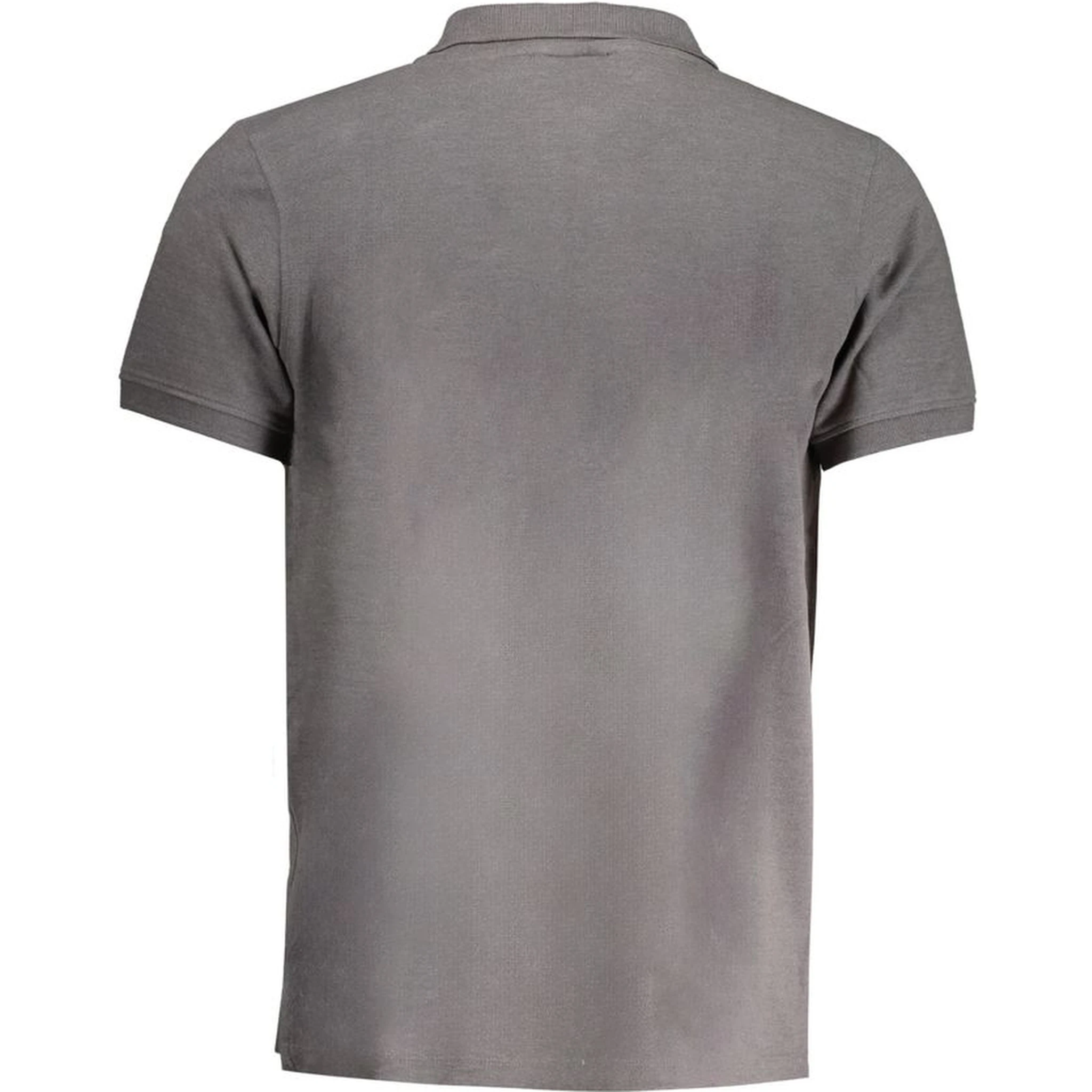 Gray Cotton Polo Shirt