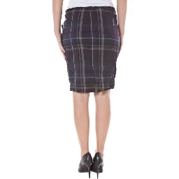 Blue Polyester Skirt