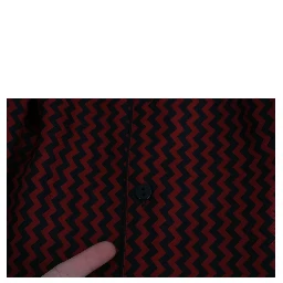 Black Red Zigzag Pattern Casual Shirt
