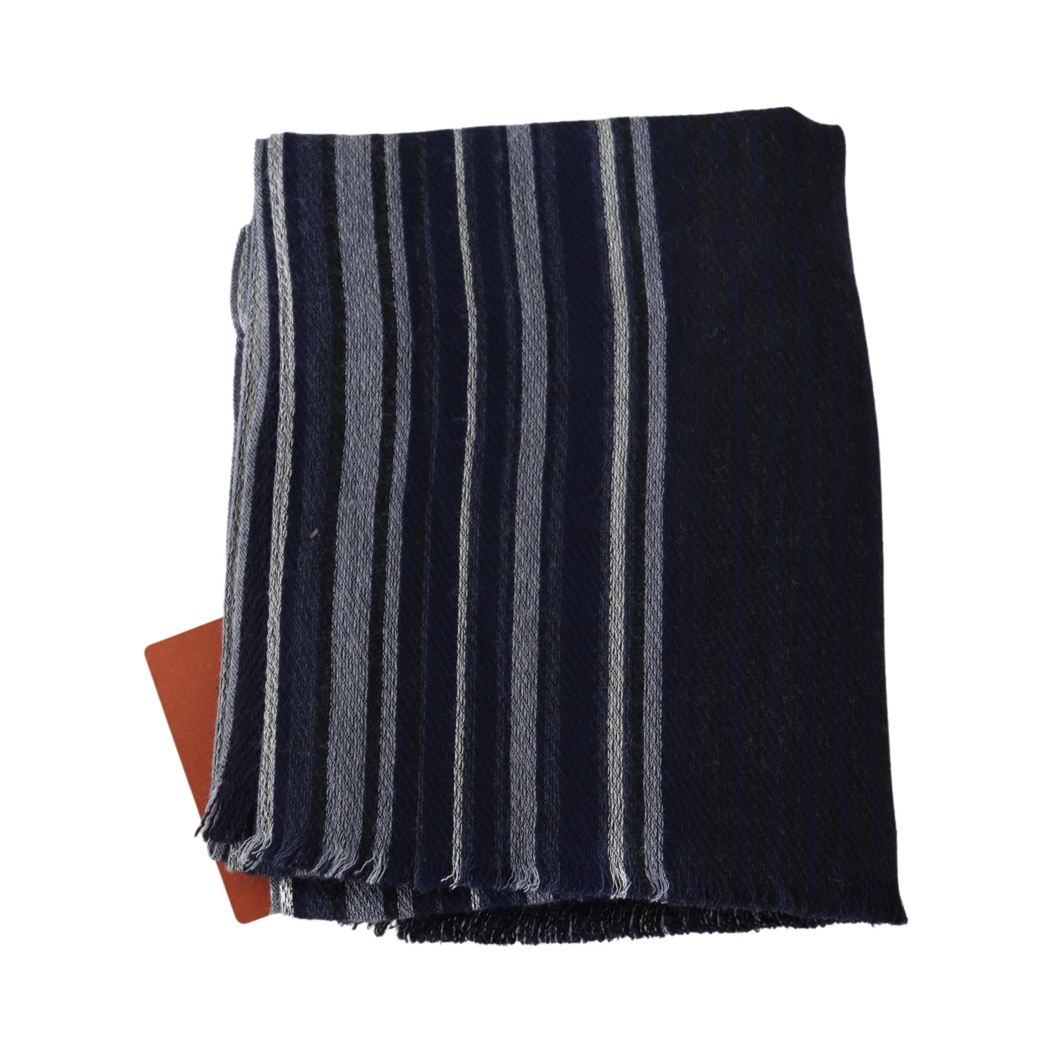 Multicolor Wool Striped Unisex Wrap Fringes Shawl