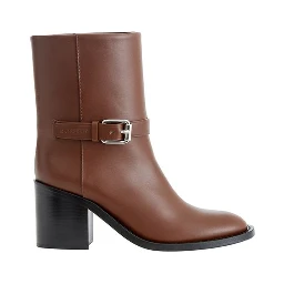 Brown Leather Ankle Boots