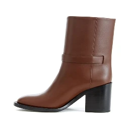 Brown Leather Ankle Boots