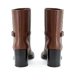 Brown Leather Ankle Boots