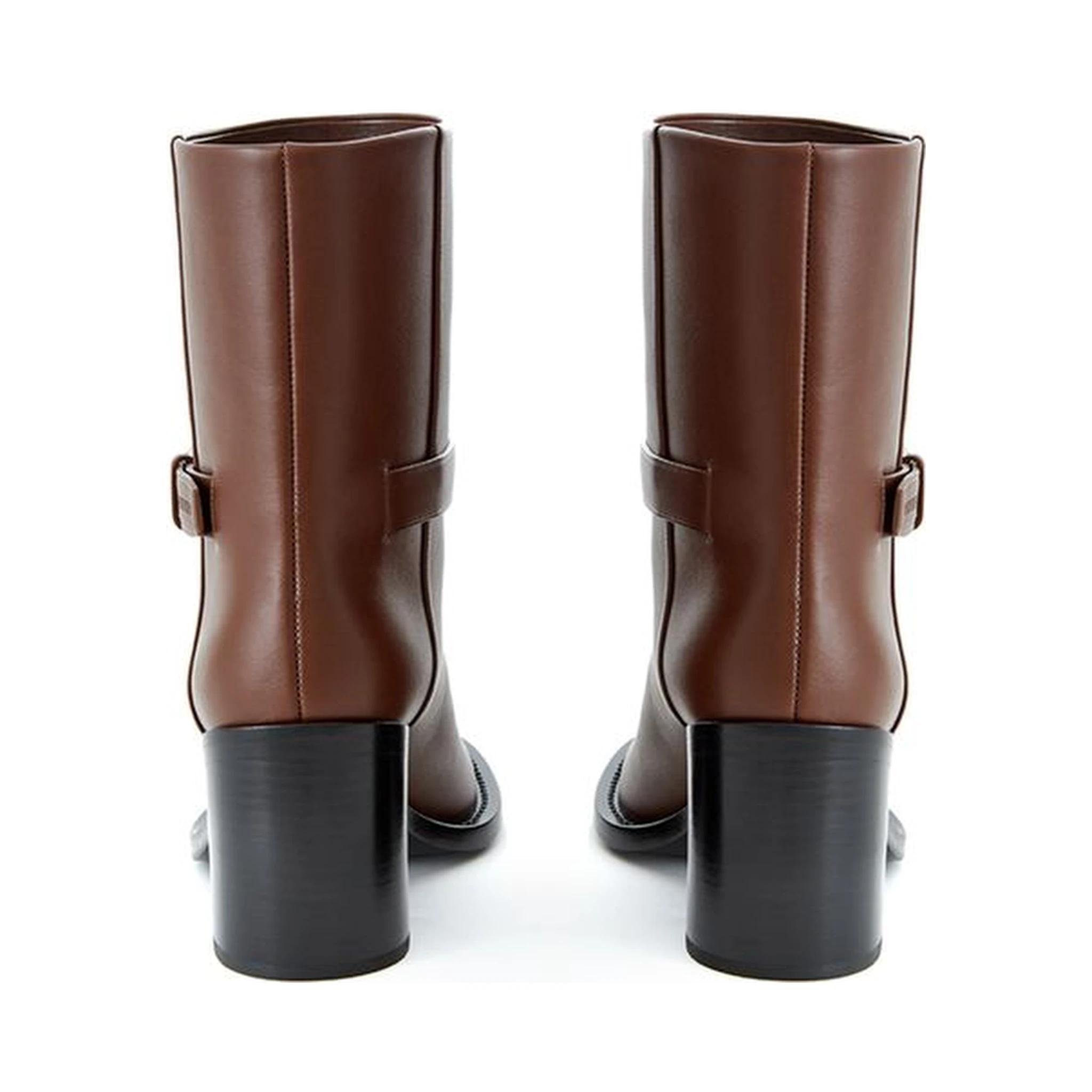 Brown Leather Ankle Boots