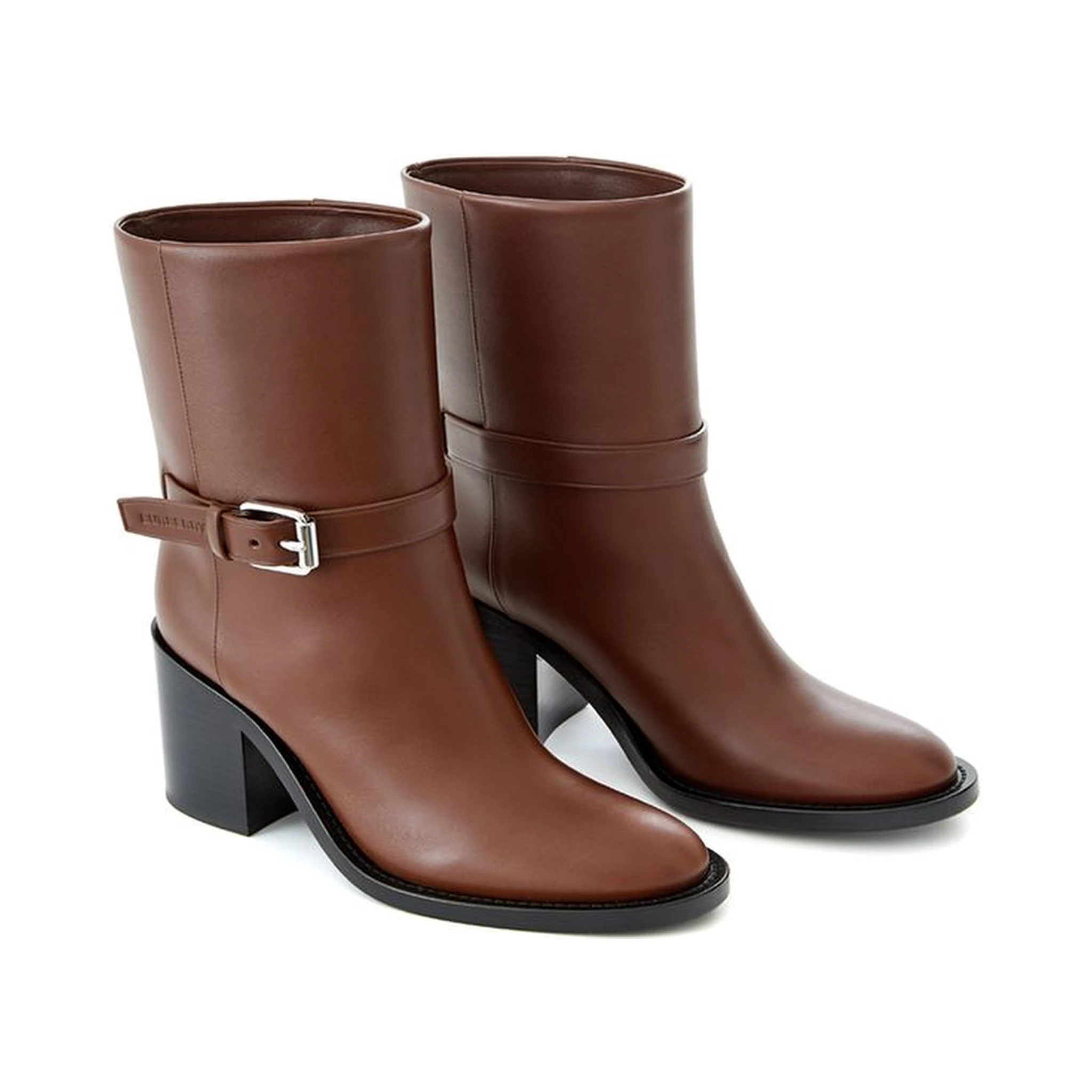 Brown Leather Ankle Boots