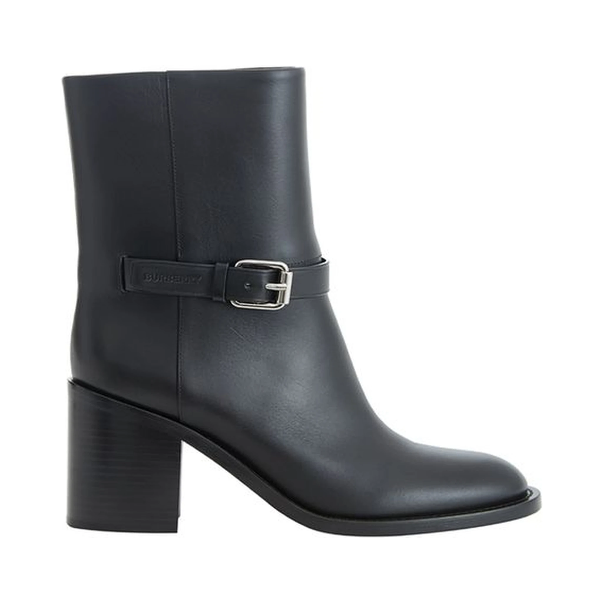 Black Leather Ankle Boots
