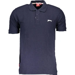 Blue Cotton Polo Shirt
