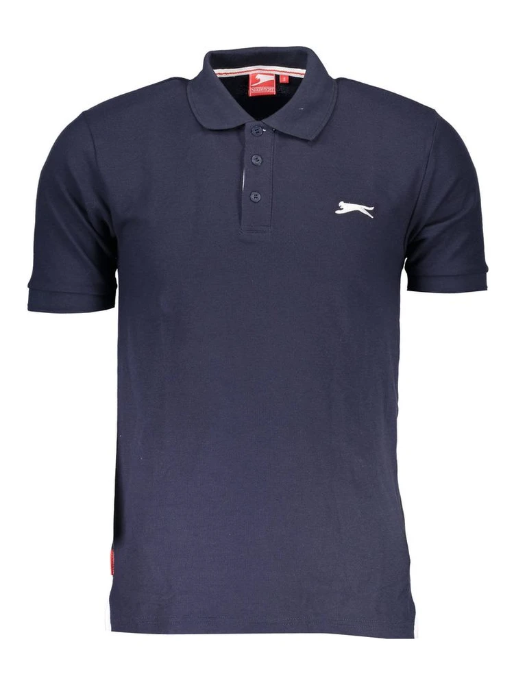 Blue Cotton Polo Shirt