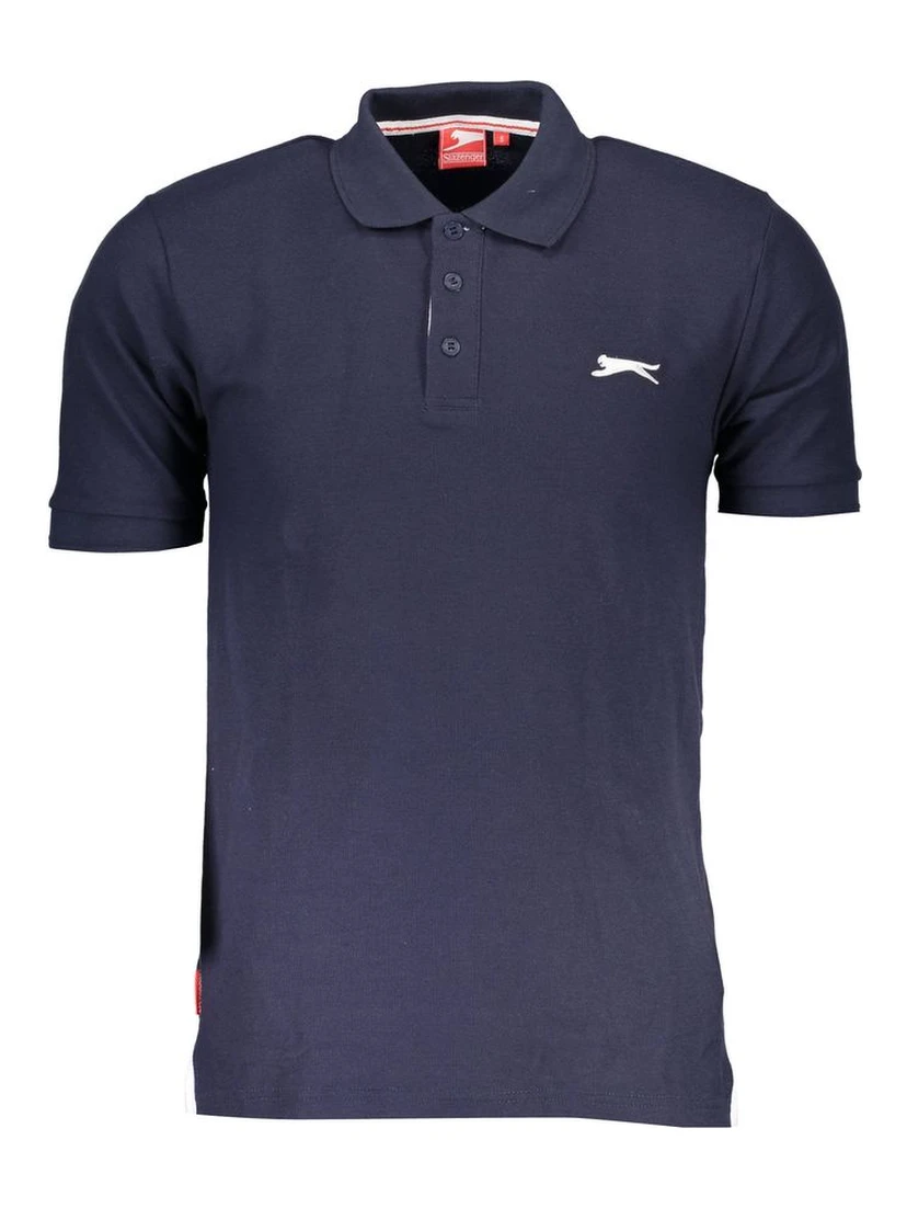 Blue Cotton Polo Shirt