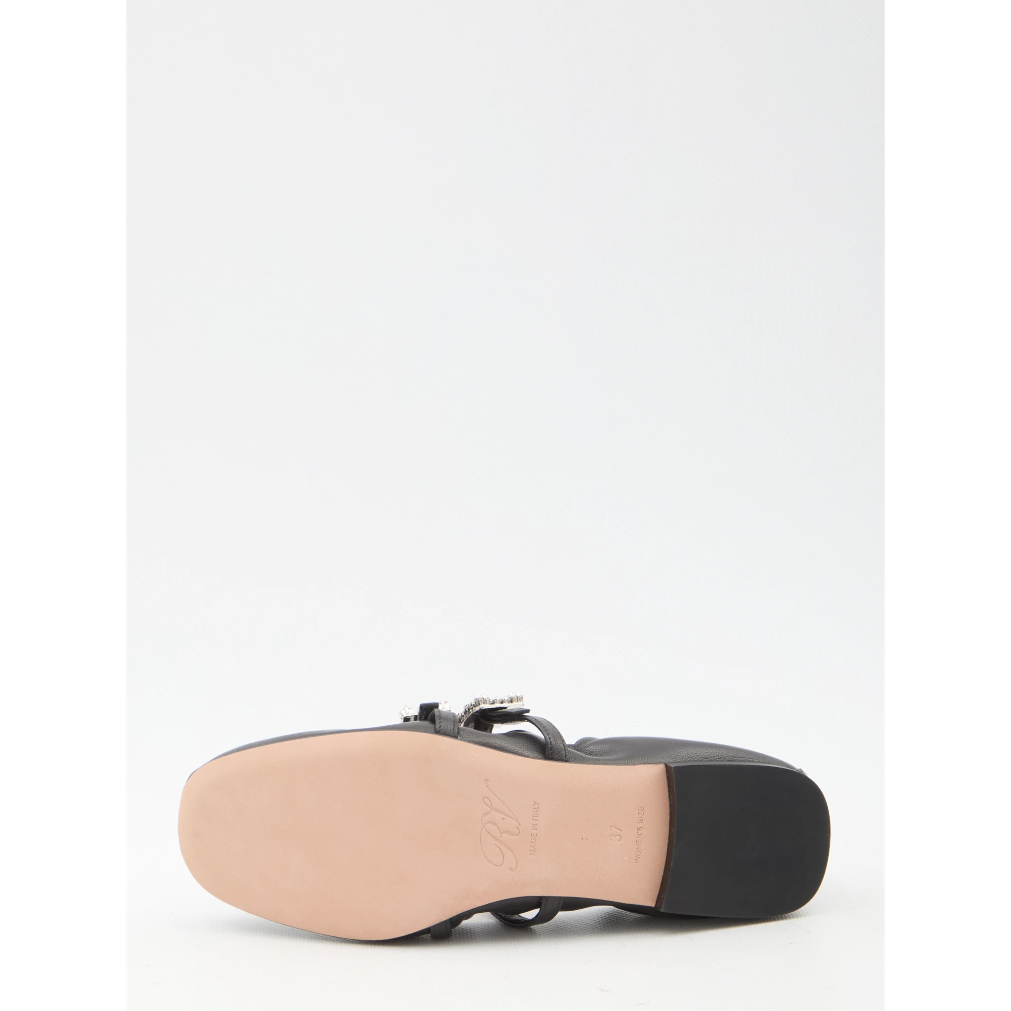 Nappa ballerinas with straps