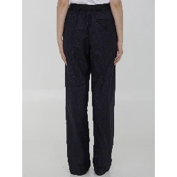 Striped wool trousers