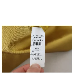 Gold Satin Long Sleeves Blazer Coat Jacket