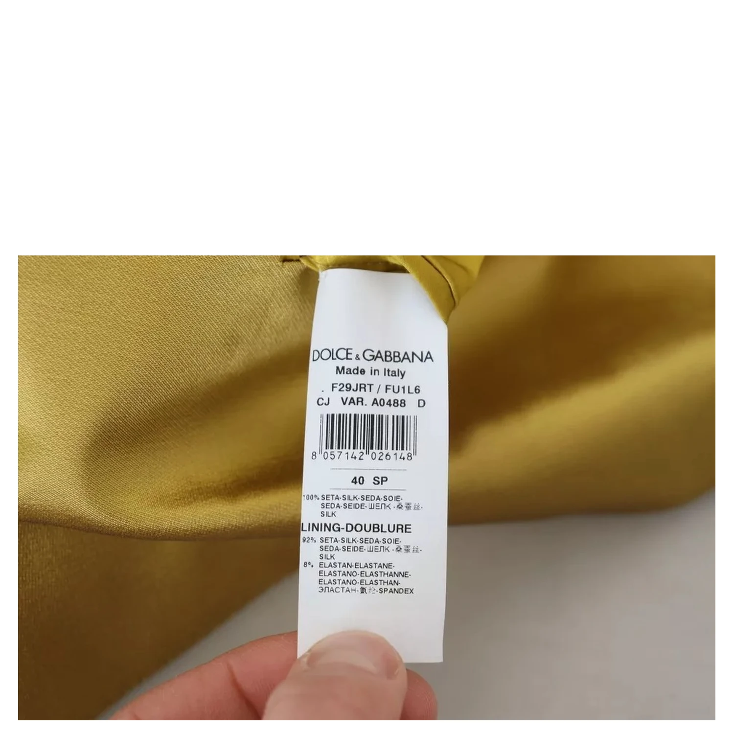 Gold Satin Long Sleeves Blazer Coat Jacket