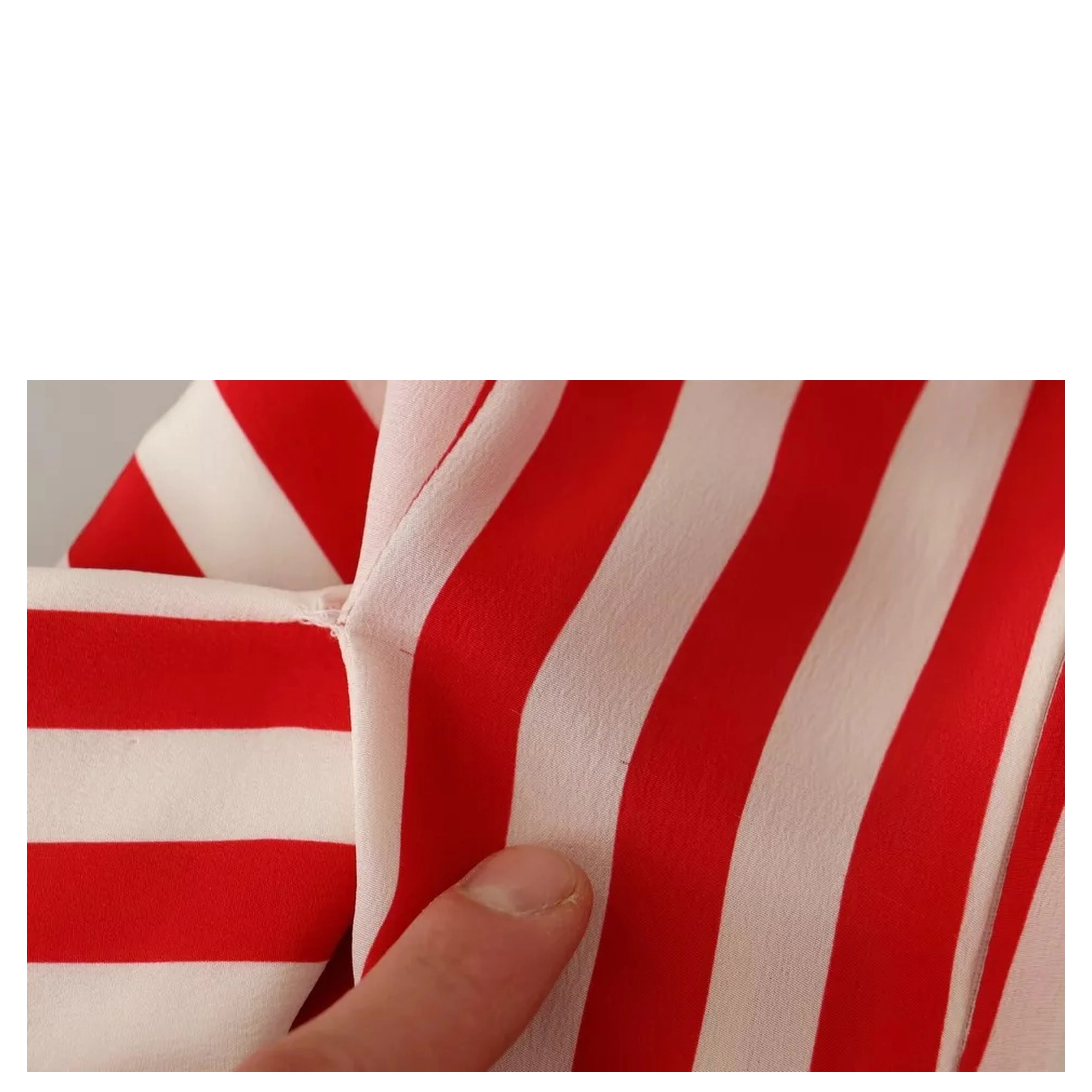 White Red Silk A-Line Shift Gown Maxi Dress