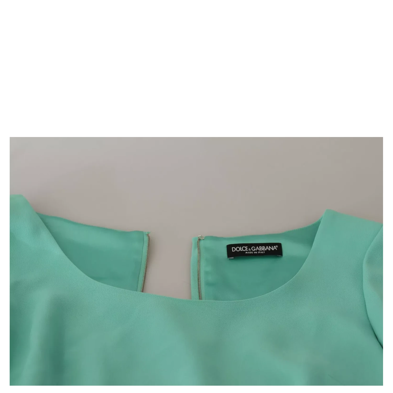 Mint Green Sheath Square Neckline Midi Dress