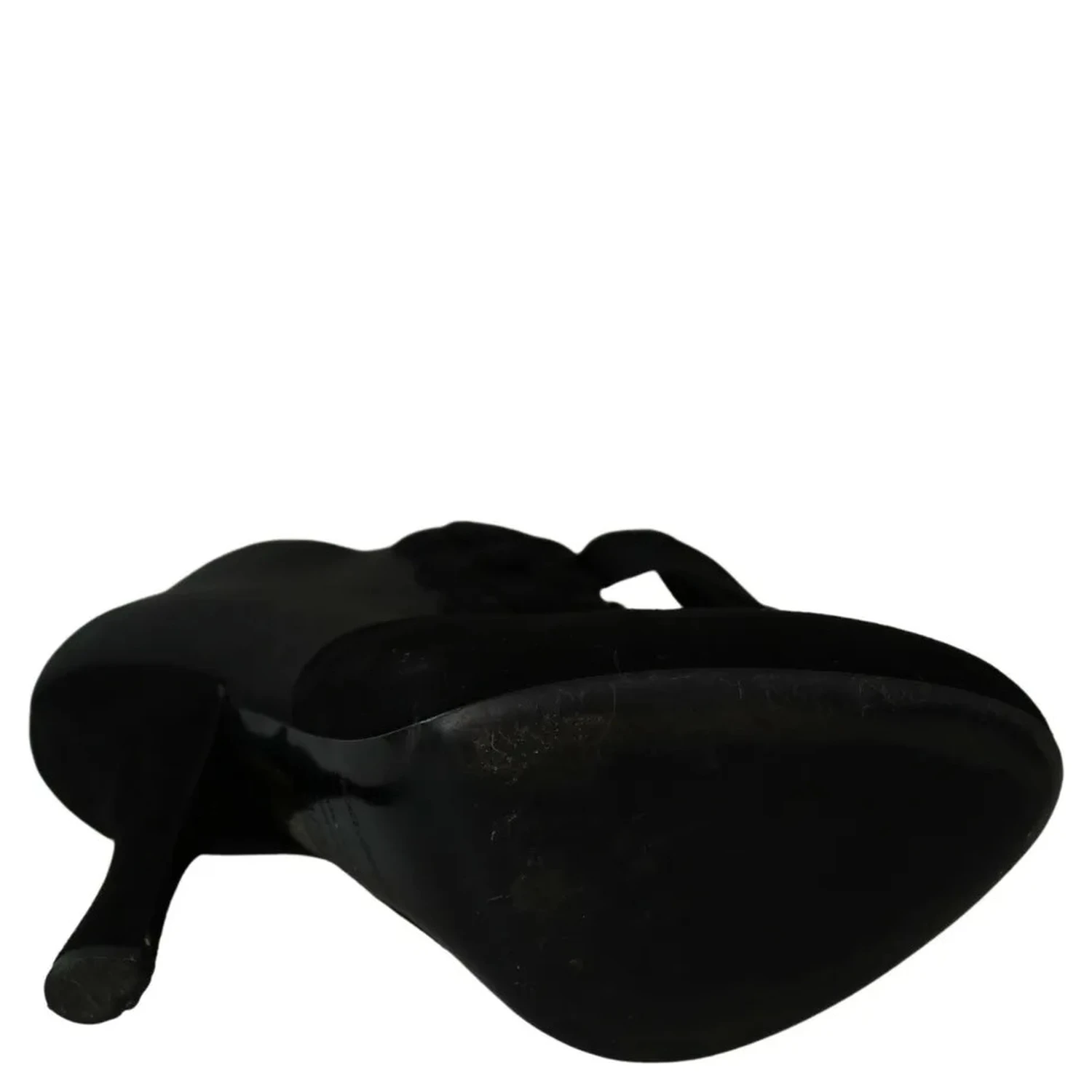 Black Suede Stretch Ankle Boots Booties Shoes