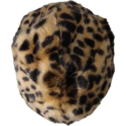 Brown Leopard Fur Women Bucket Hat