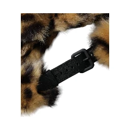 Brown Leopard Fur Women Bucket Hat