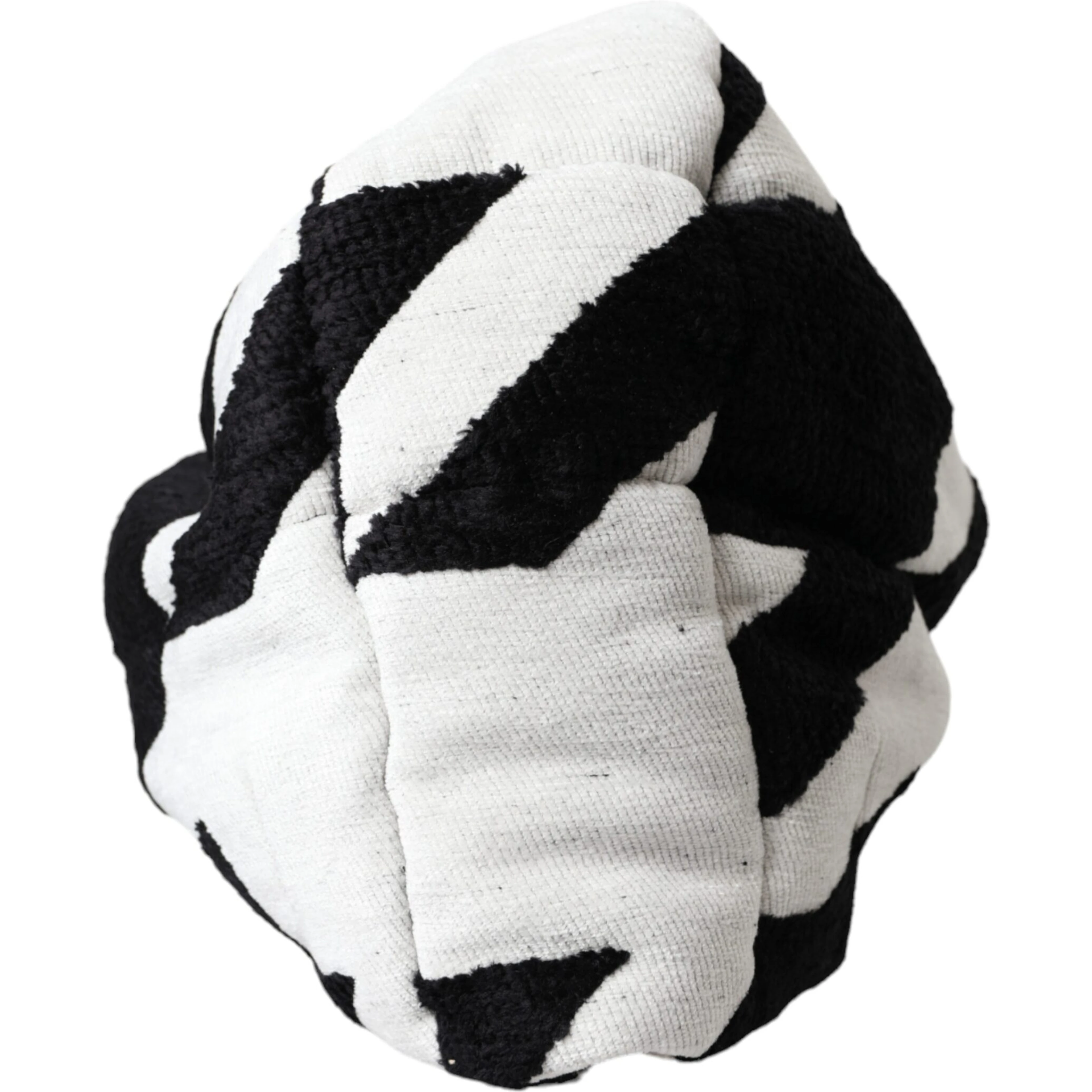 Black White Wool Whole Head Wrap Hat