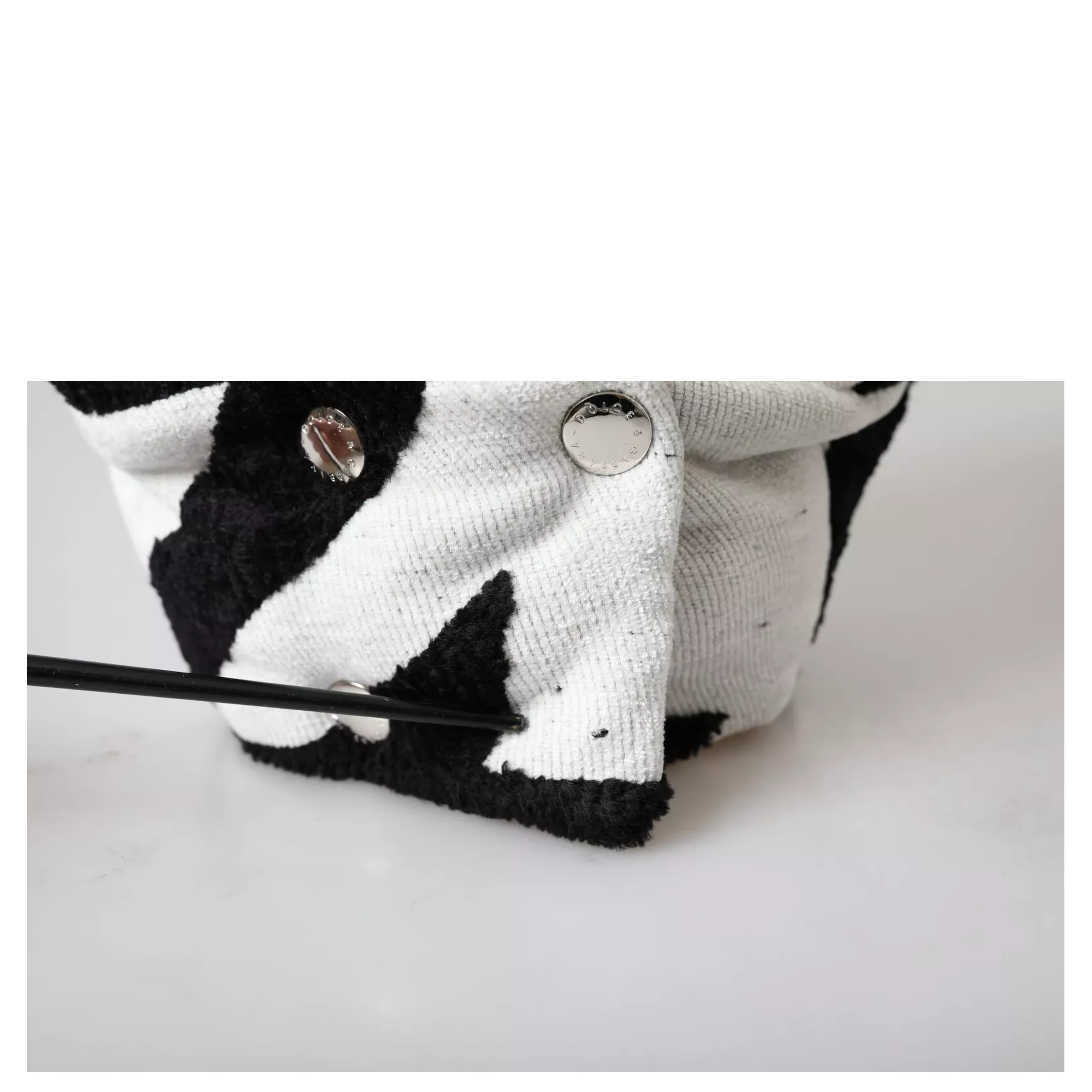 Black White Wool Whole Head Wrap Hat