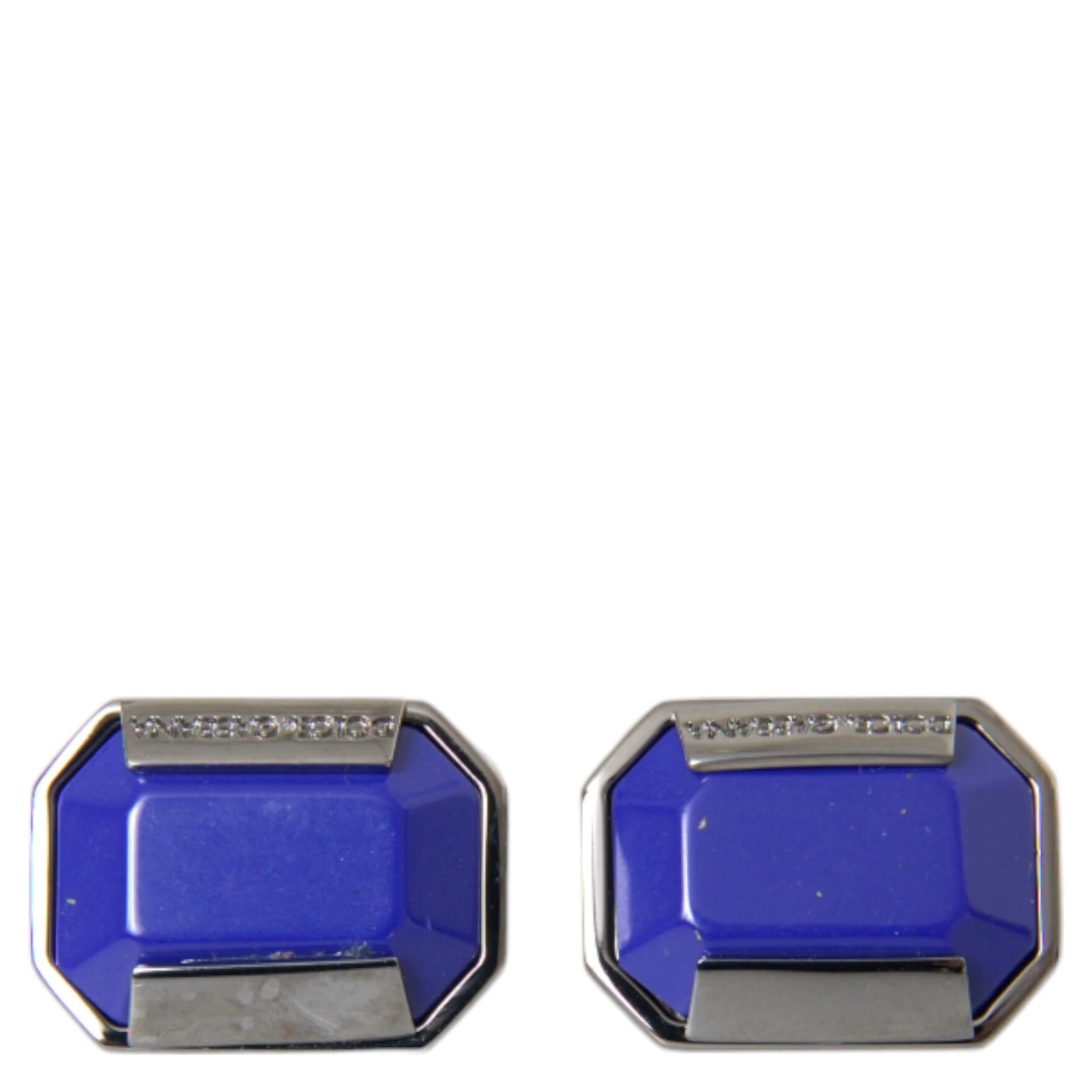 Silver Plated Brass Pin Crystal Cufflinks