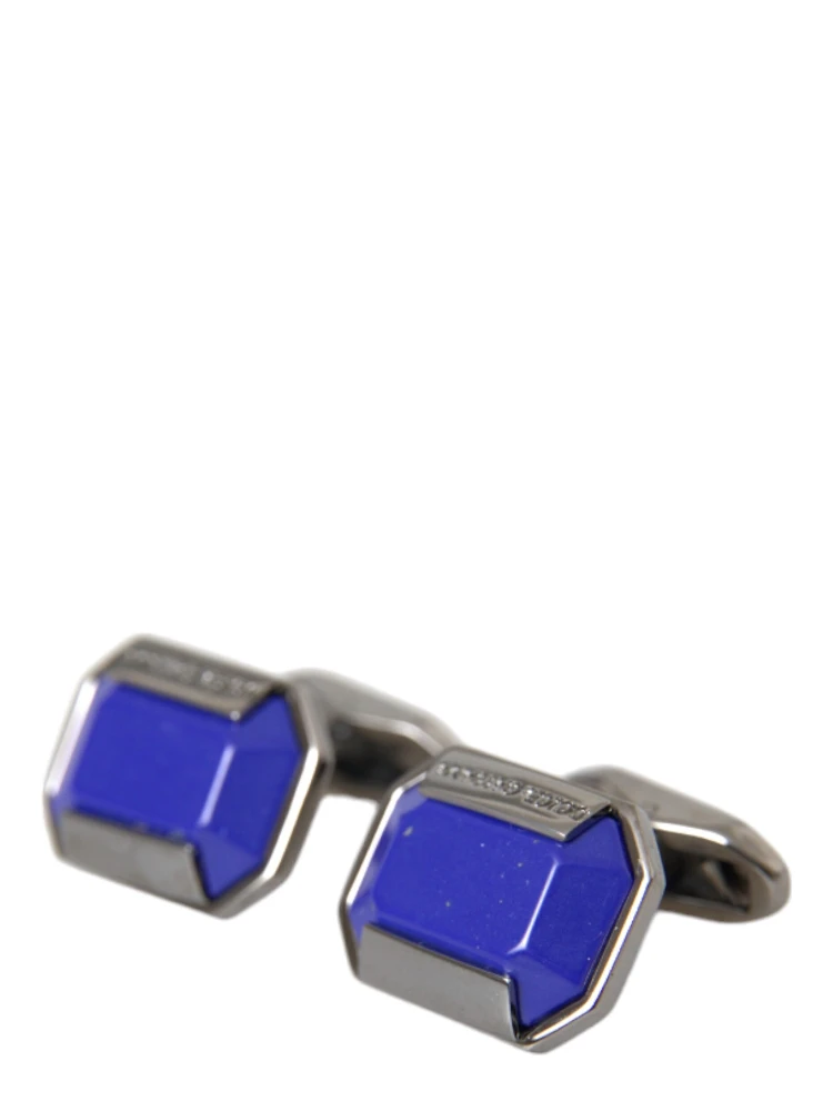 Silver Plated Brass Pin Crystal Cufflinks alternative