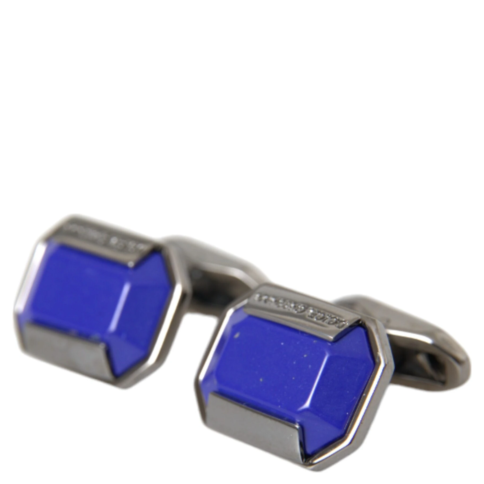 Silver Plated Brass Pin Crystal Cufflinks