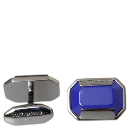 Silver Plated Brass Pin Crystal Cufflinks