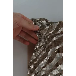 Brown Crystal Shift Mini Zebra Silver Dress
