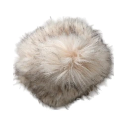 Beige Acrylic Fur Women Bucket Hat